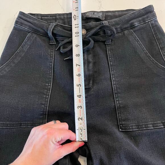 Judy Blue Black Jeans‎ Denim Joggers Size 9 /29 - Picture 9 of 11